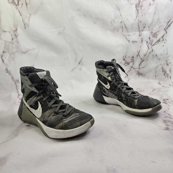 Nike Hyperdunk Mens 7.5 40.5 Wolf Gray Camo Basketball Shoes 749567-010 2015 - Picture 2 of 12